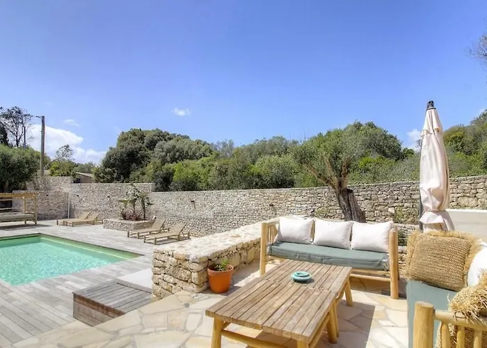 Casa Bianca 6 Personnes Piscine Chauffee 빌라 보니파시오